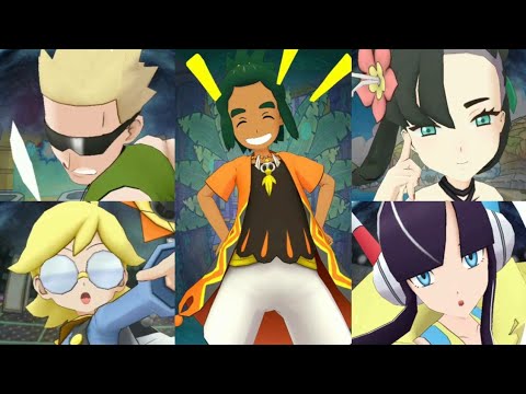 Munching on malasadas with SS Hau (Kanto Champion Stadium, Legendary Arenas) [Pokemon Masters EX]