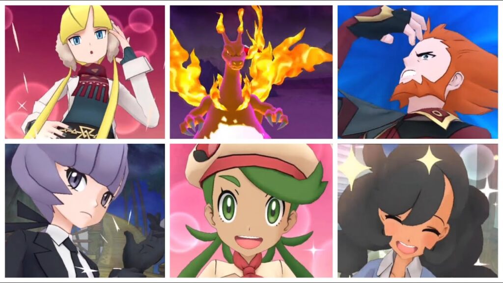 Pokemon Masters EX: February Datamine Sync Pair Sync Move Animation Leon G-Max Charizard