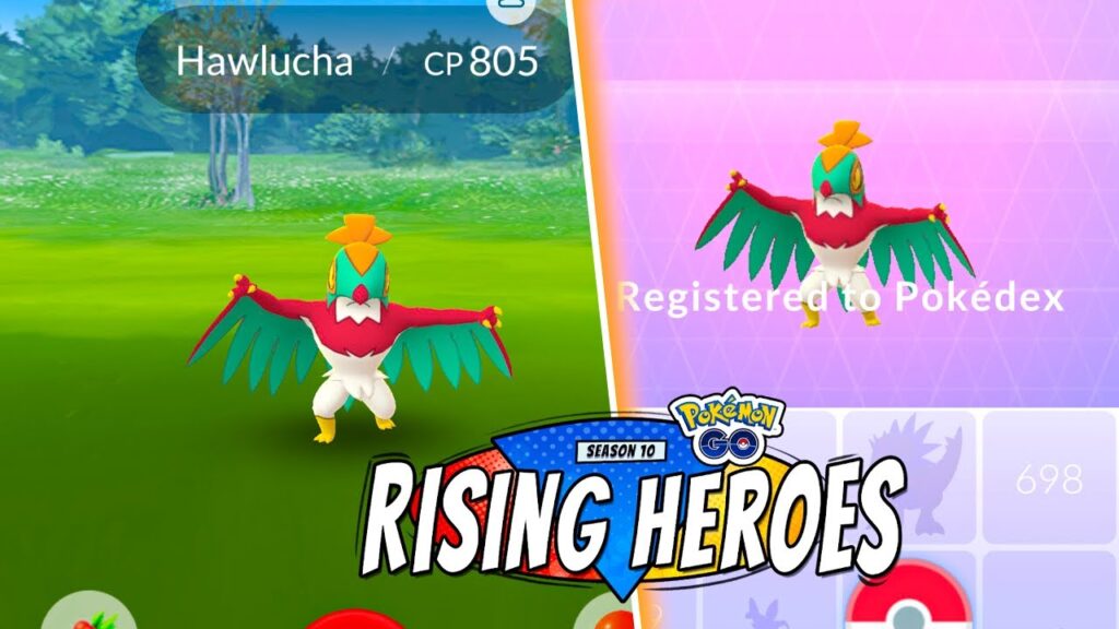 HOW TO CATCH HAWLUCHA IN POKEMON GO! New Regional Pokemon / Rising Heroes Season Update