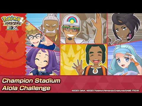 Pokemon Masters EX Champion Stadium Master Mode 12.5K Pts Week 140 Hard (Alola Challenge)