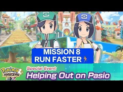 Mission 8 Run faster Helping Out on Pasio Pokemon Masters EX Gameplay 2023