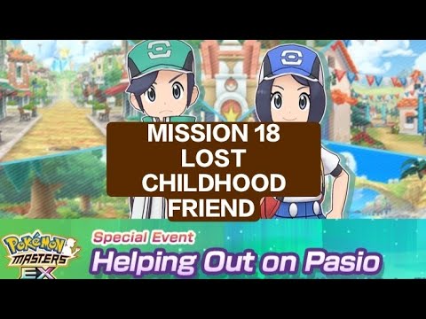 Mission 18 Lost childhood friend Helping Out on Pasio Pokemon Masters EX Gameplay 2023