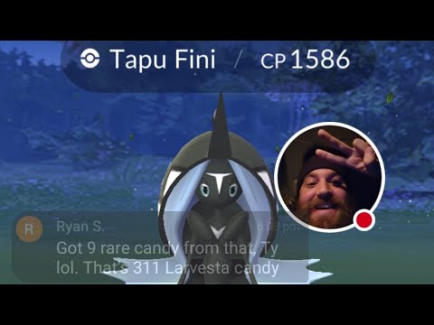 Tapu Fini Shiny Hunt - Raid Hour *LIVE* - Pokemon GO