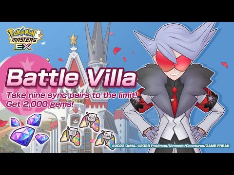 [Pokemon Masters EX] NEW CHARACTERS vs Battle Villa