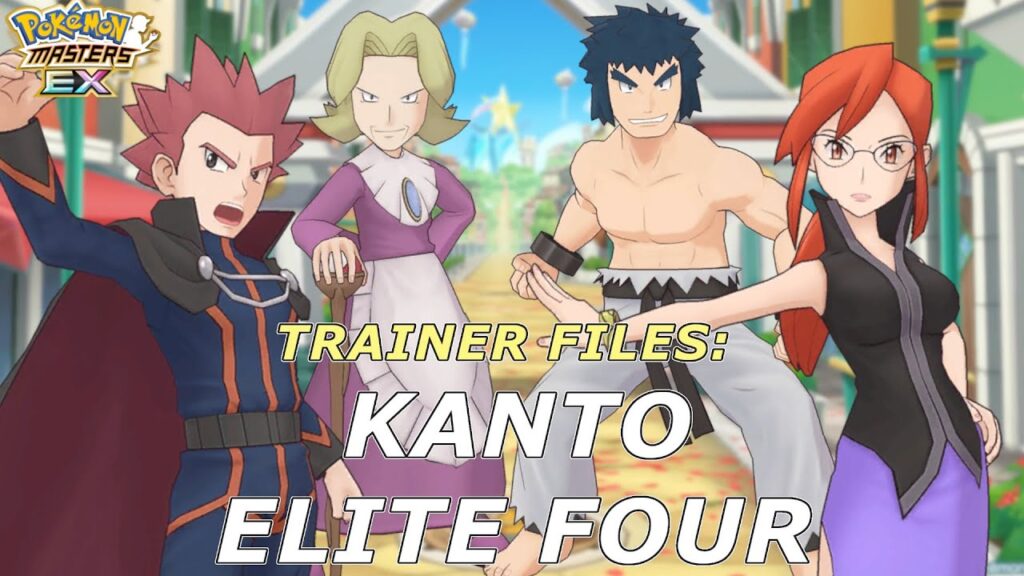 Pokemon Masters EX - Trainer Files: Kanto Elite Four Event FULL Story