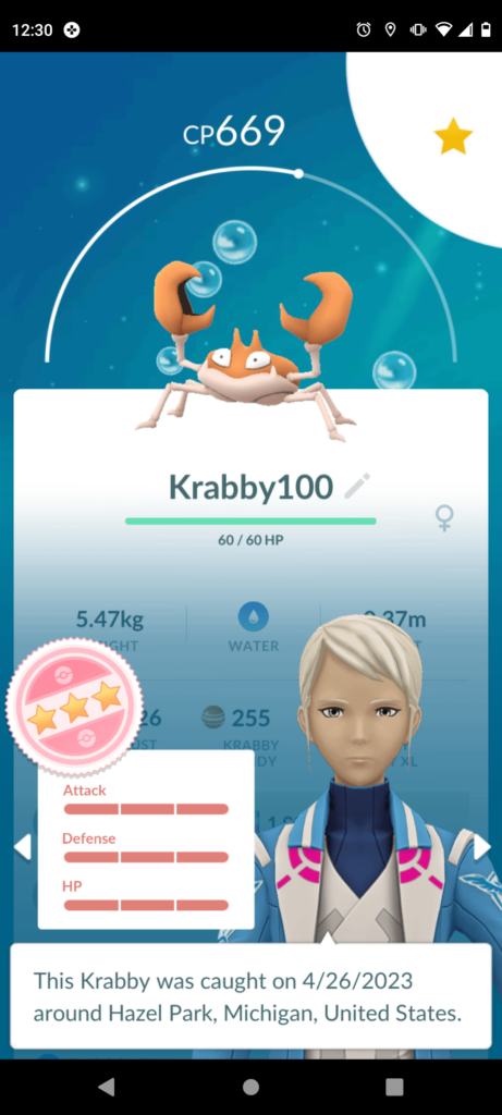 I caught two 4* pokemon this week!
