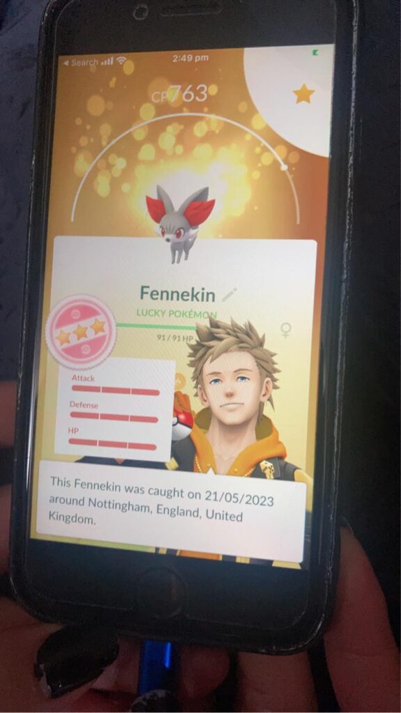 My girlfriend and i sat down to trade to get some good fennekins and she got this on our first trade