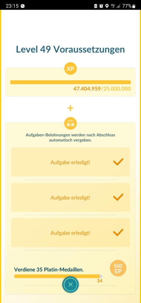 Need just one more platinum medal