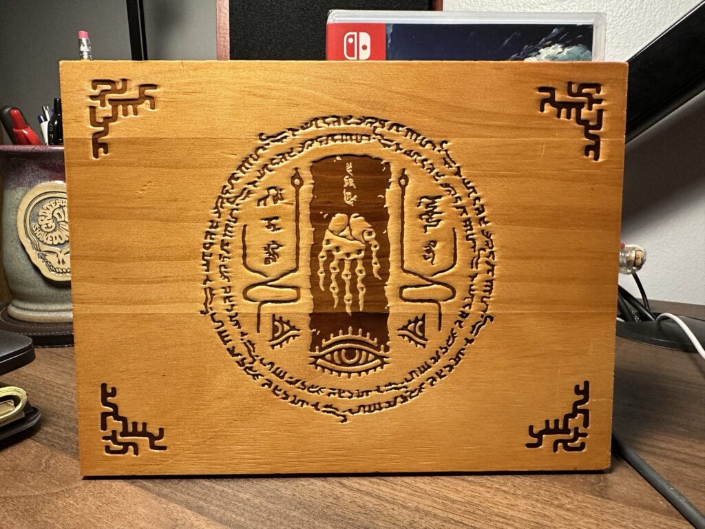 GameStop Wooden Plaque Preorder Bonus is nice!!