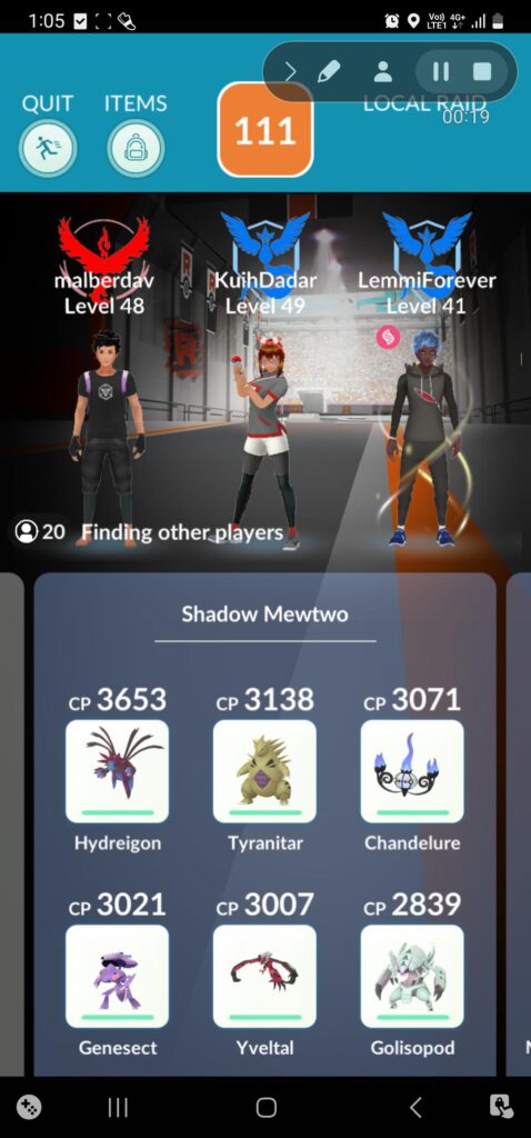 Me(15YO) raiding with Grandmas here in Singapore and the lobby fills up in less than 10 seconds.