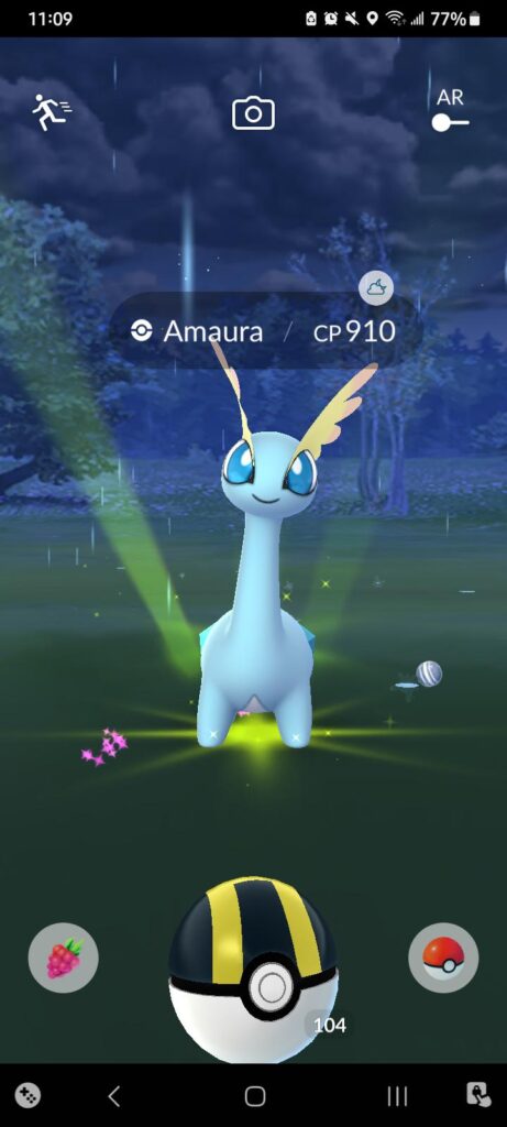 Amaura Borealis at this time of year? At this time of night? In this part of the country, unfossilized entirely within my kitchen?