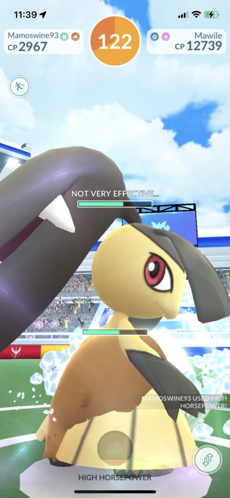 My Mamoswine was inside Mawile…