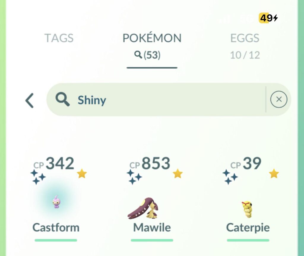 3 random shinies this week😂