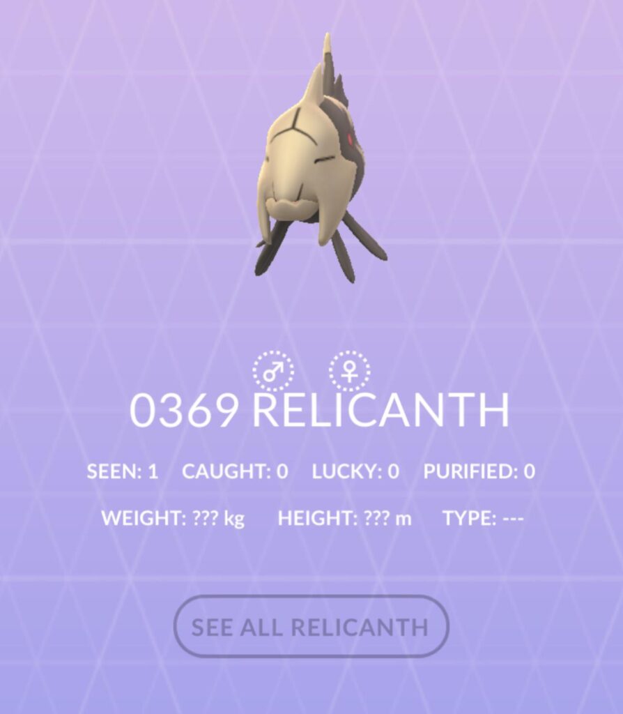 How do I get this guy? (Relicanth)