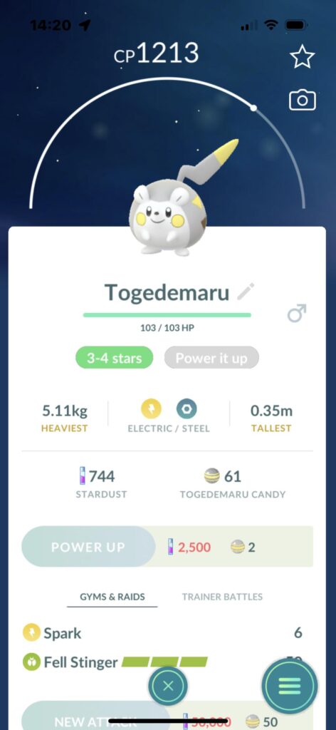 If I hatch one more 10km egg and togdemaru’s round ass pops out of it, I’m gonna be really pissed.