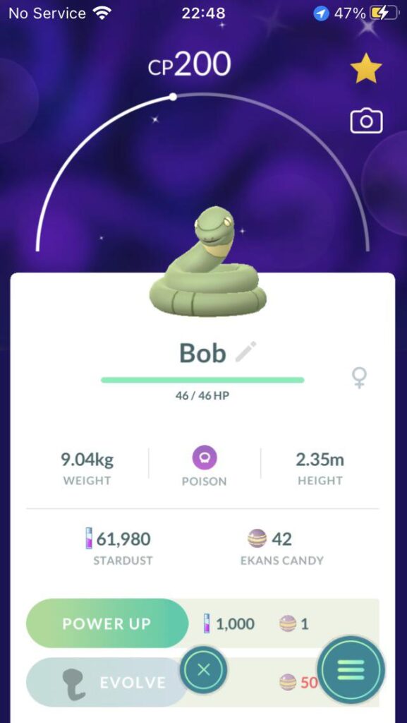Full Odds Shiny Ekans!