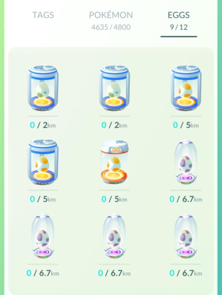 Let's play a game. Guess how many Larvesta I'll hatch from these 9 eggs.