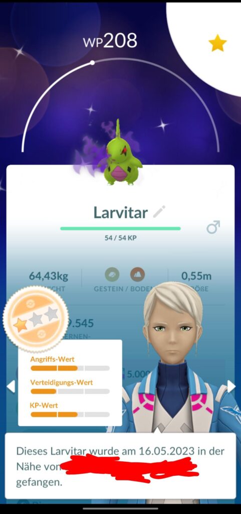 How rare is shiny shadow Larvitar?