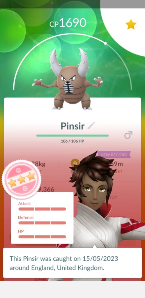 Think i have a good pinsir (first raid)