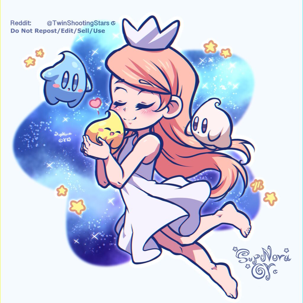 [OC] Happy Mother’s Day 💫 | Drew a doodle of young Rosalina from Super Mario Galaxy