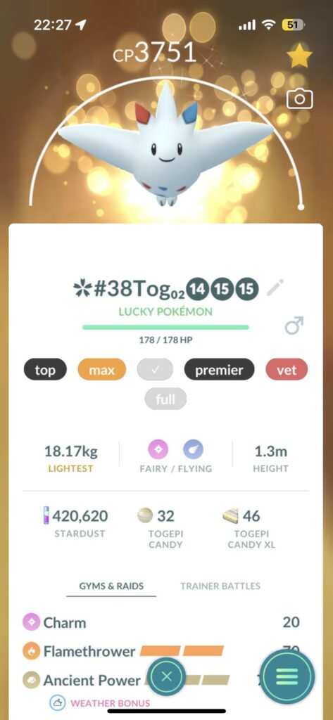 My first Level 50 mon