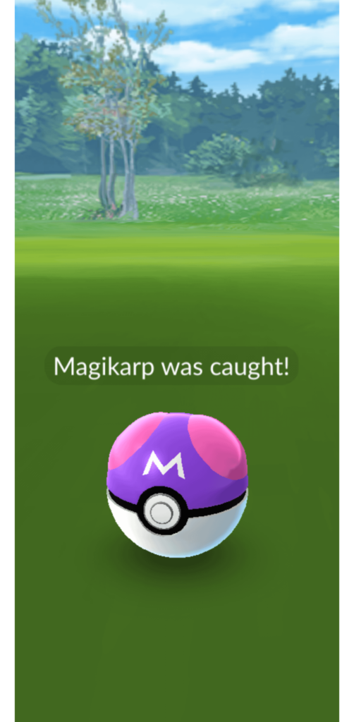 We did it boys! We got the Masterkarp!