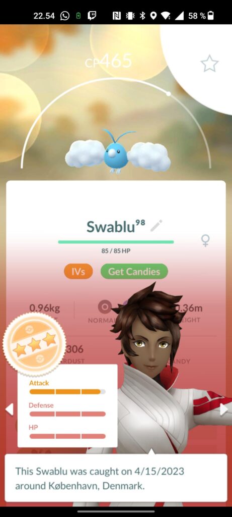 Which swablu should I evolve ?