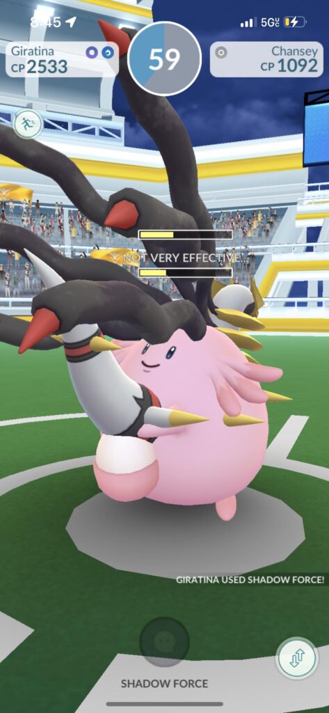 Giratina vs. Chansey