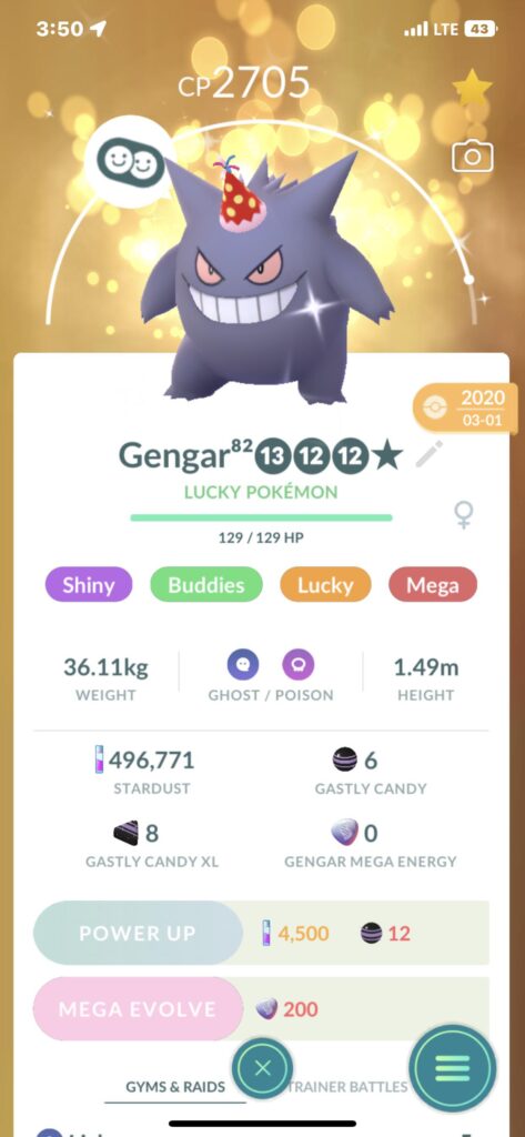 Waiting on another opportunity for mega candies for this guy.
