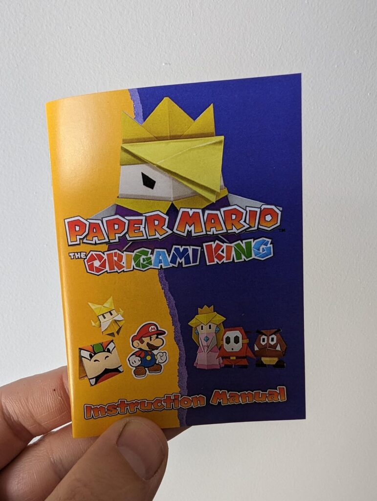 Custom Paper Mario and the Origami King Manual