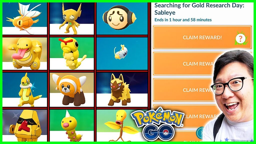 Searching For Gold: A Research Day Event With 13 Shiny Pokemon In Pokemon Go