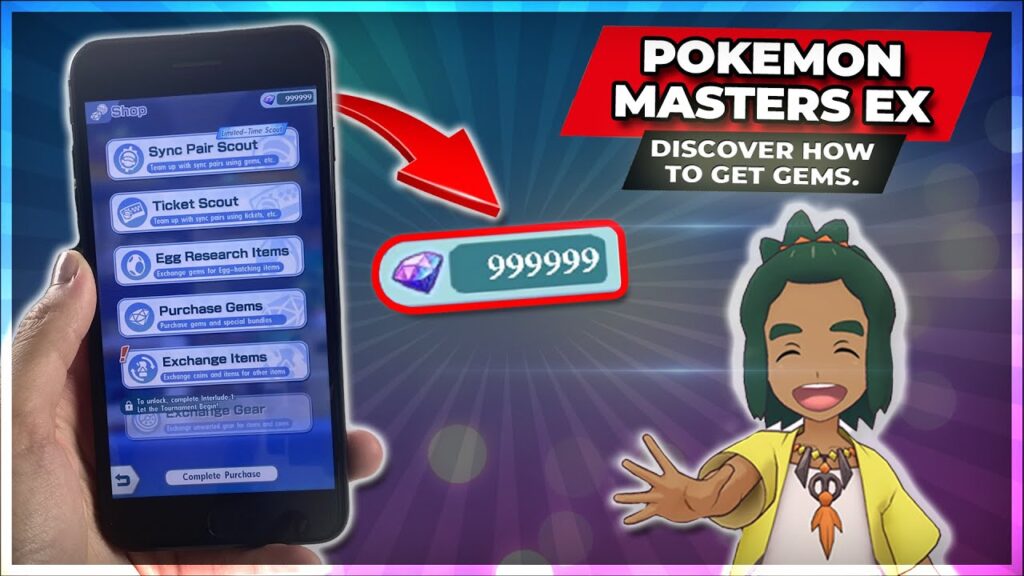 Pokemon Masters EX GEMS - How to Get Free Gems in Pokemon Masters EX (ios, android)