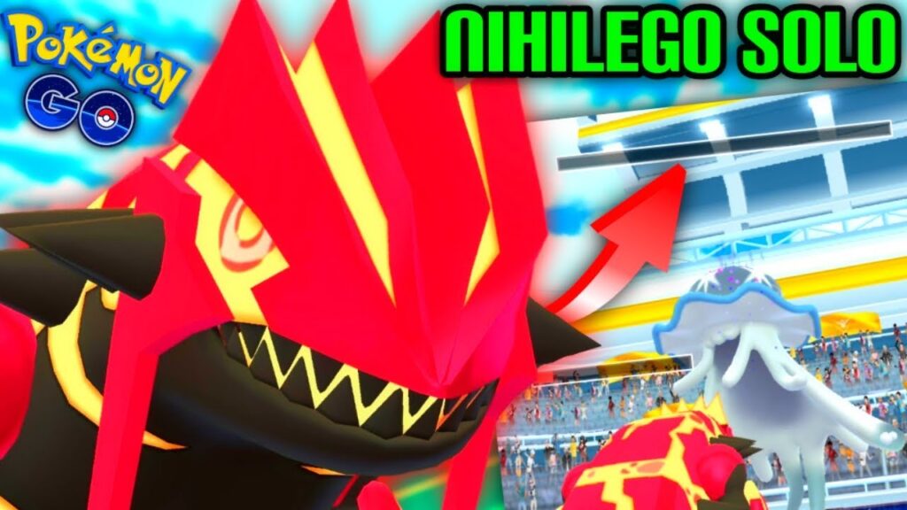 *ONE PRIMAL GROUDON VS. NIHILEGO RAID SOLO* in Pokemon GO // Still broken after 5 years