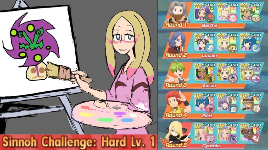 Sinnoh Champion Stadium (12.5K) with only Alola Sync Pairs - Pokemon Masters EX