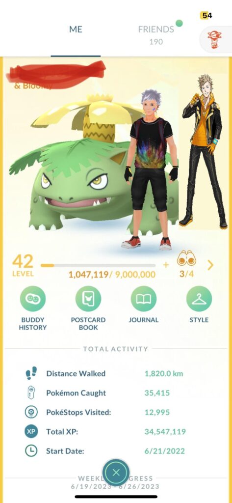 I started playing Pokemon Go for the first time a year ago today. Spent way too much time playing, but here's my progress. (Edited in Spark and John Oliver pics to conform to the new rules).