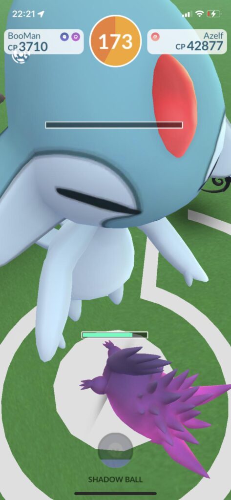 Glitch when Mega Gengar came in to the raid…