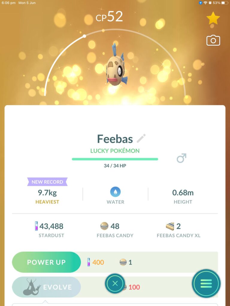 Lucky Feebas - such lucky luck!! 😝