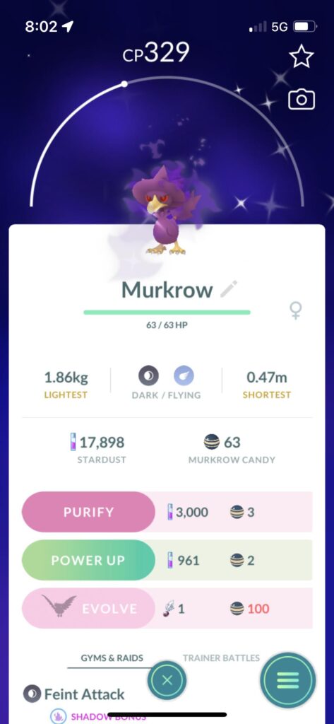 i just got shadow shiny
