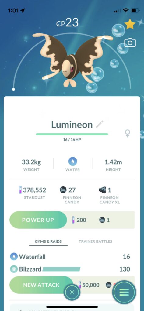 Lumineon spark!