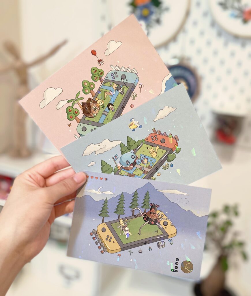 Turned my Switch fanart into mini prints