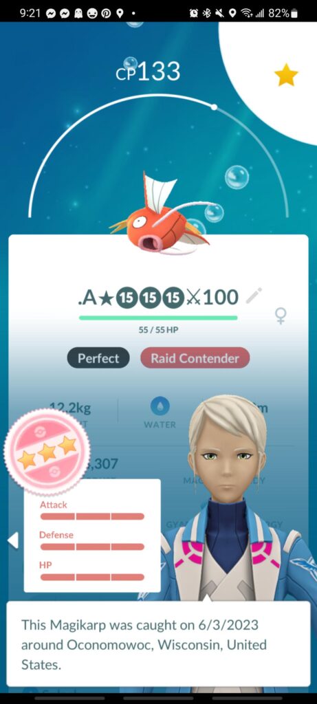 Posted here bc I don't have friends who play Pokemon Go