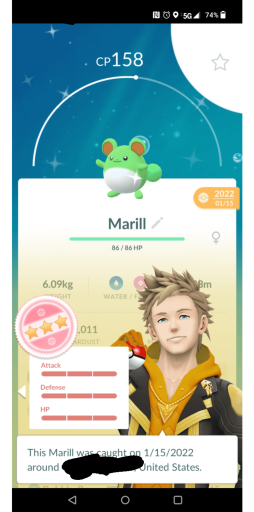 My sisters shundo Marill *Spark*