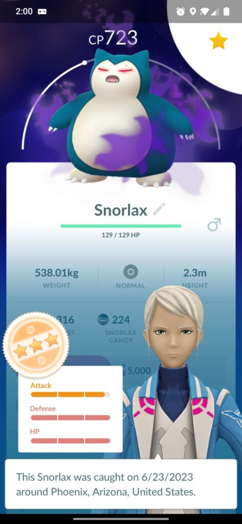 Got a super close to a hundo shadow Snorlax should I make it a hundo spark