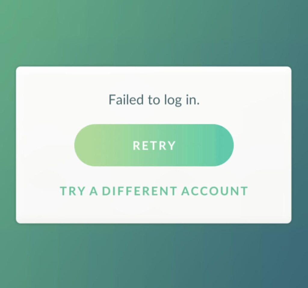 PoGo down? Keep getting the retry screen or the blue maintenance screen…