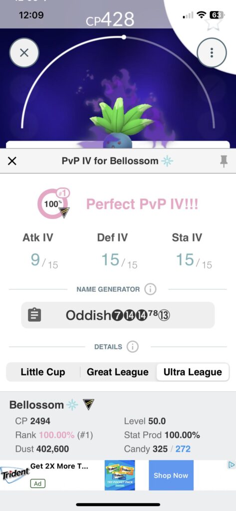 Hey John, any use for Bellossom in UL?