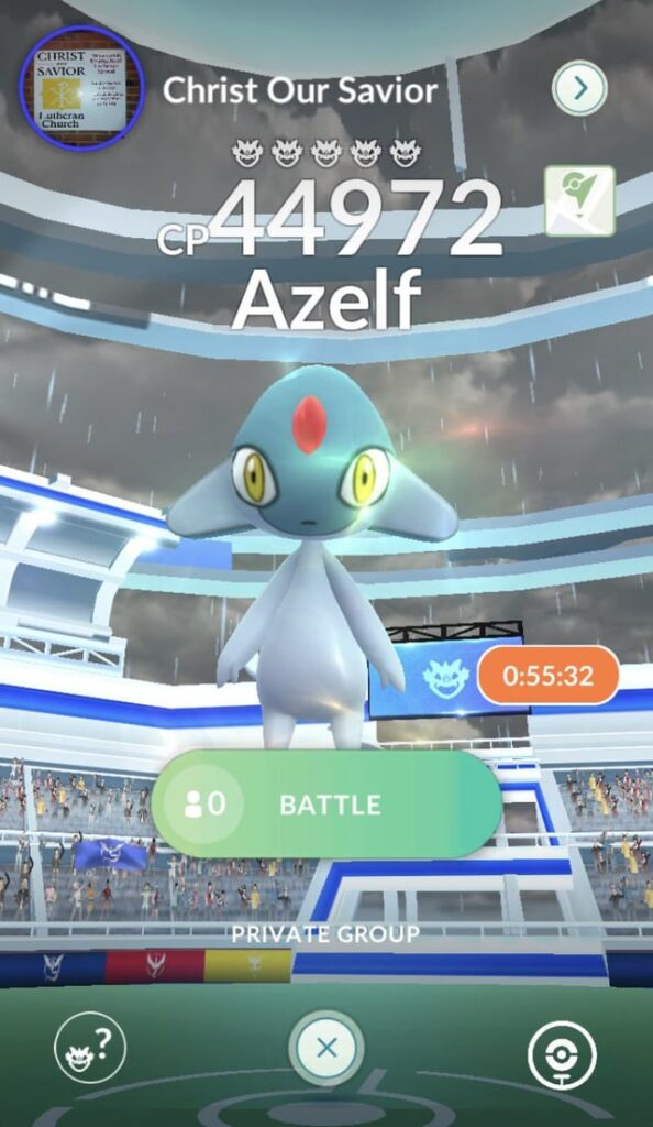 There’s no raid icon at this gym for some reason