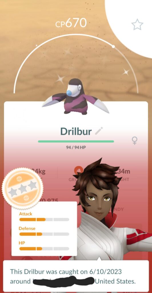 My freaking Shiny Axew fled today, but to make up for it, I was thrown a Shiny Drilbur! Good find today.
