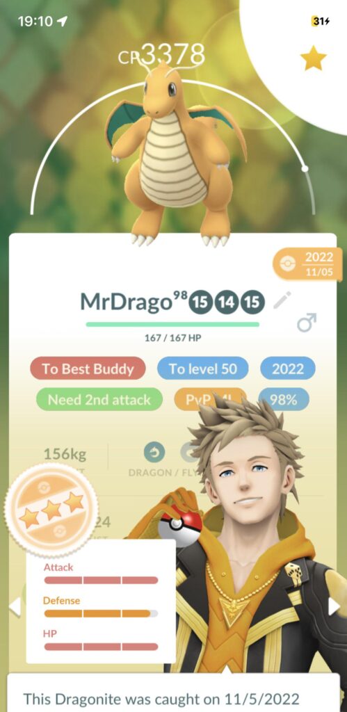 Should I priotirize the 2nd attack or powering it up? As I understand the correct moveset is dragon breath, dragon claw and superpower?