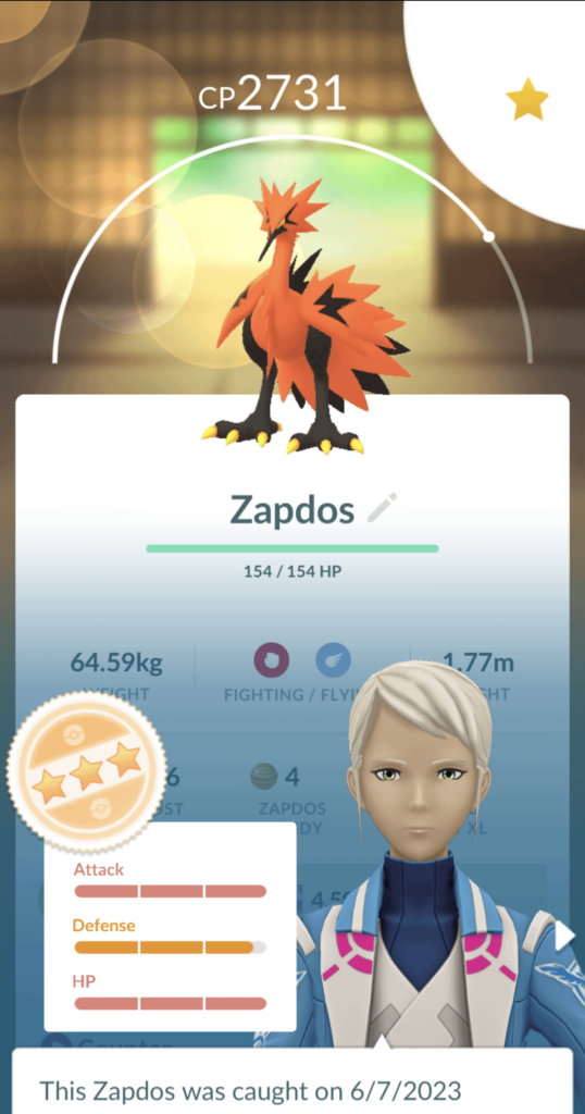 Used my Master ball on this.. My first Galarian bird