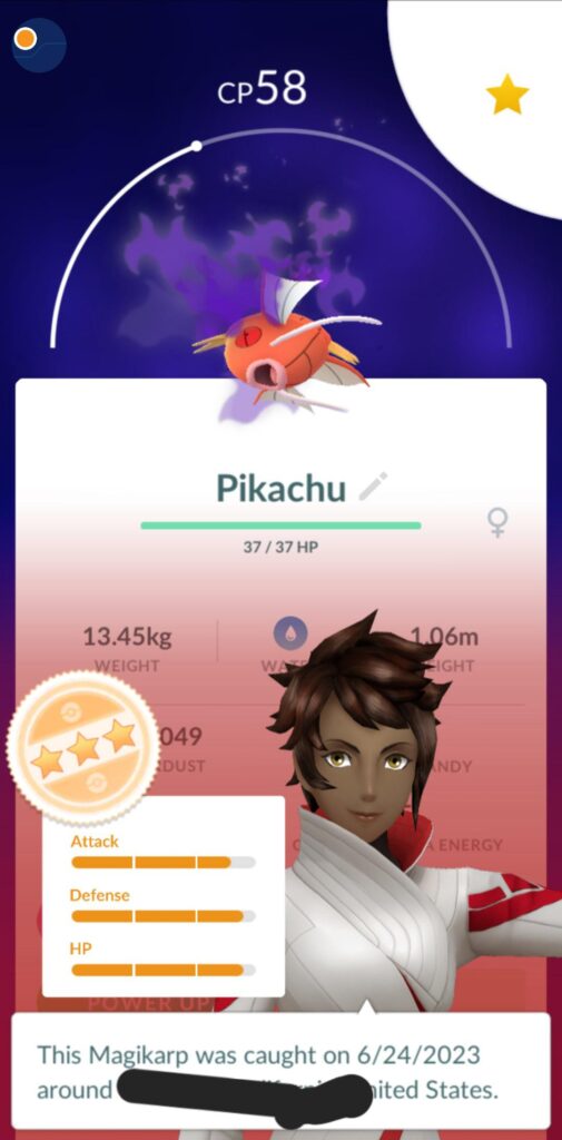John give me wisdom: Purify this Pikachu for hundo?